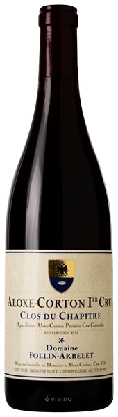 Follin-Arbelet, Aloxe-Corton, Clos du Chapitre, 1er Cru, 2023